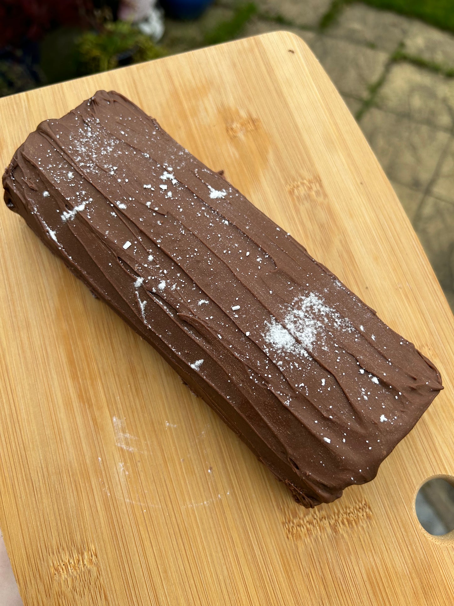 Brownie Yule Log